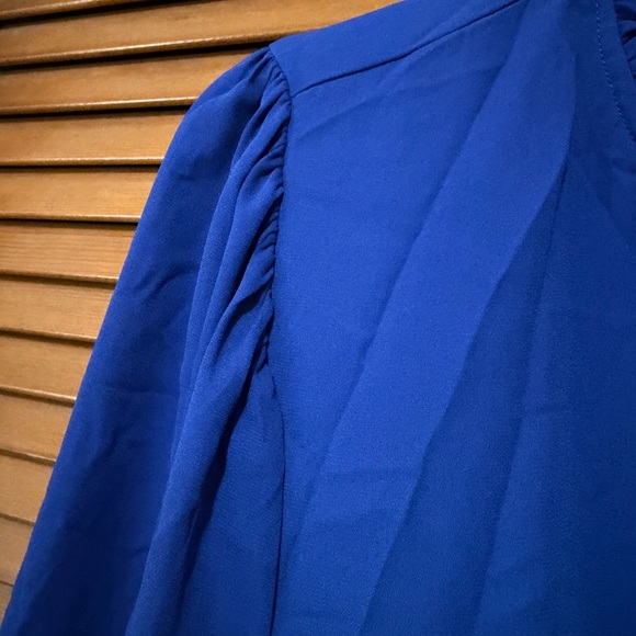 Sugarlips Royal Blue Blouse Size 1X, worn once, no longer fits. - Picture 5 of 6